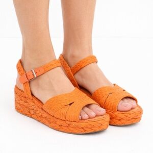 Clergerie | New‎ in Box! Aida Raffia Flatform Sandals